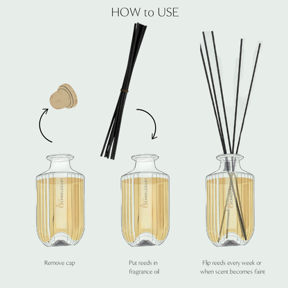 Luxuriöser Raumdiffuser, Champagner - Rhabarber