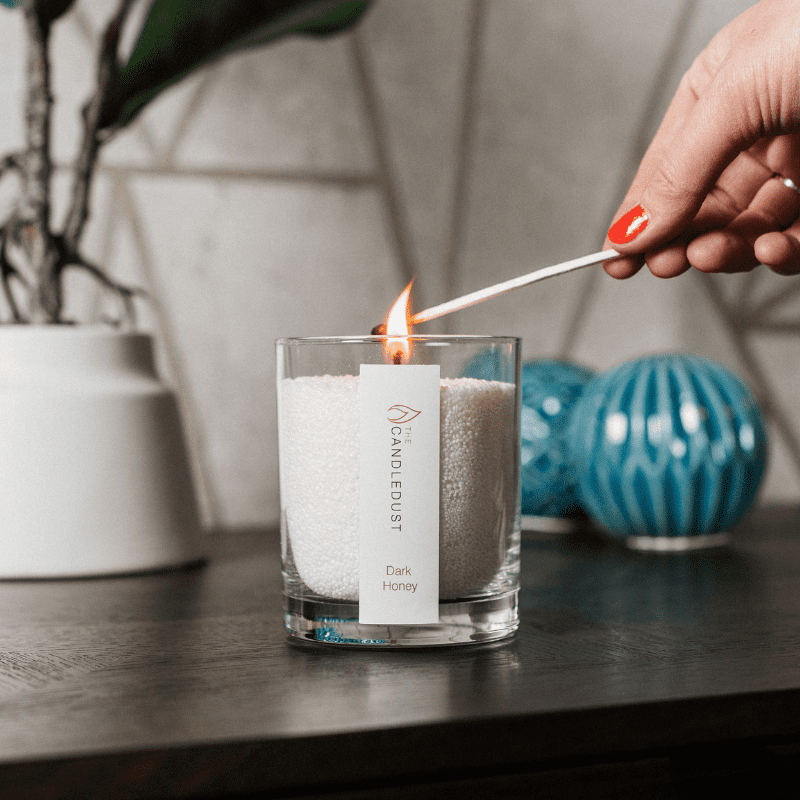 Nachfüllset für Kerzenpulver - Rhabarberfunkeln 330g