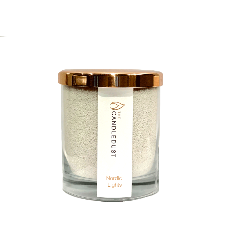 Pulverkerze im Glas - Nordlichter  160g