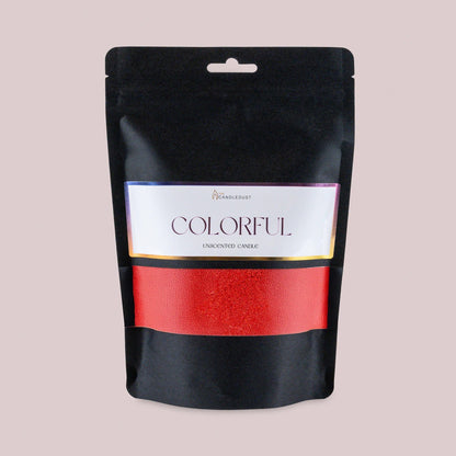 Powdered Candle Refill Kit – Unscented Red, 330g